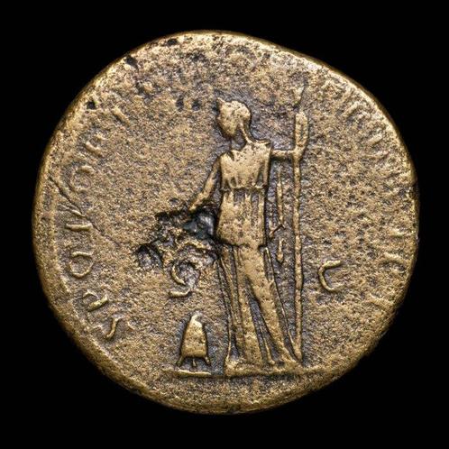 Romeinse Rijk. Trajan (98-117 n.Chr.). Sestertius Roma -, Postzegels en Munten, Munten | Europa | Niet-Euromunten
