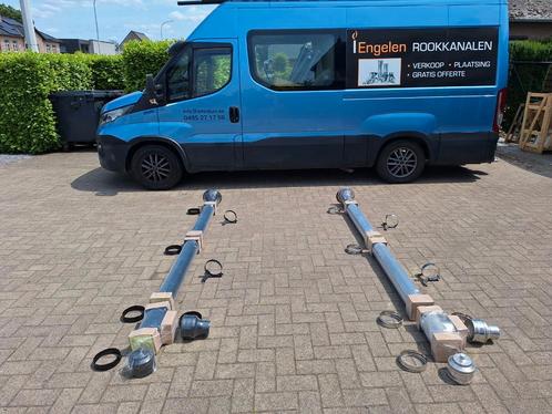 inox of zwart gelakte schouw voor pelletkachel dubbelwandig, Huis en Inrichting, Kachels, Nieuw, Ophalen
