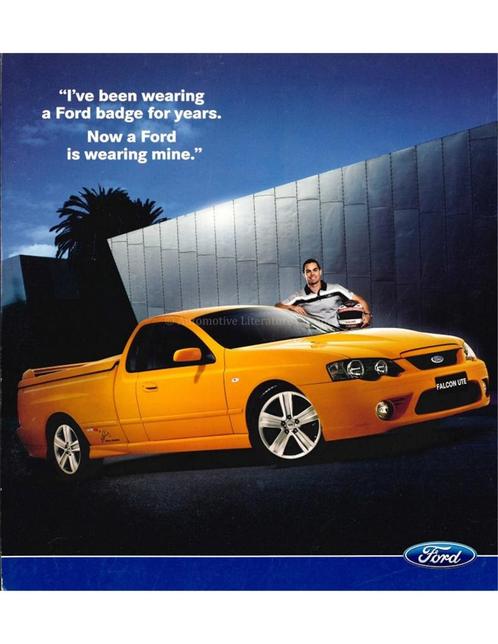 2008 FORD FALCON XR UTE LEAFLET ENGELS, Boeken, Auto's | Folders en Tijdschriften
