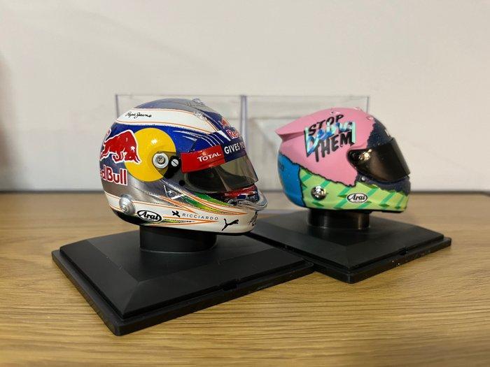Spark 1:5 - Model raceauto (2) - Daniel Ricciardo Helmet, Hobby en Vrije tijd, Modelauto's | 1:5 tot 1:12