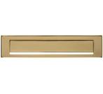 PDV messing brievenbus met klep en regenrand - inbouw voo..., Doe-het-zelf en Bouw, Ophalen of Verzenden, Nieuw, Overige typen