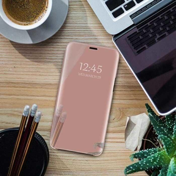 Oppo Reno 4 Smart Spiegel Flip Case Cover Hoesje Roze, Telecommunicatie, Mobiele telefoons | Hoesjes en Screenprotectors | Overige merken