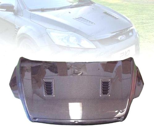 Capot Pour Ford Focus Avec Prise DAir Look Rs 08-11 Carbone, Auto-onderdelen, Carrosserie, Verzenden