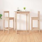 vidaXL Barstoelen 2 st 40x41,5x112 cm massief grenenhout, Huis en Inrichting, Stoelen, Verzenden, Nieuw