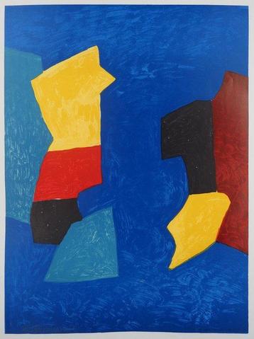 Serge Poliakoff (1900-1969) - Composition rouge, bleu et