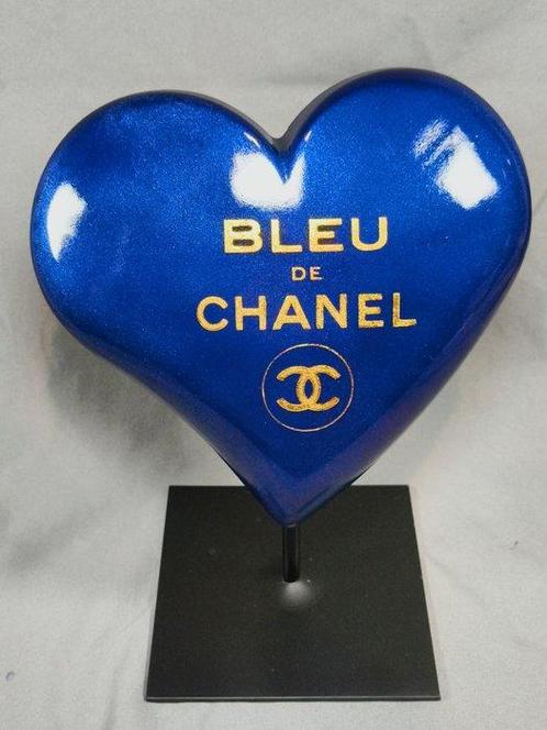 XTC Artist - Coeur bleu de chanel gold 24k glossy, Antiek en Kunst, Kunst | Schilderijen | Modern