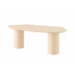 Eettafel Organisch Maya Microcement 210 cm Beige, Verzenden