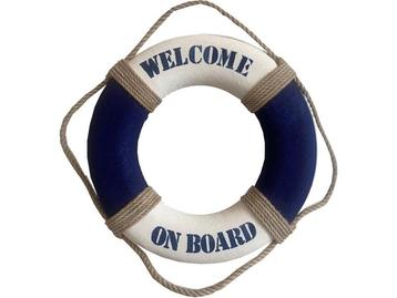 Reddingsboei welcome on board blauw/wit 50cm onze grootste beschikbaar voor biedingen