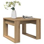 vidaXL Bijzettafel 50x50x35 cm bewerkt hout artisanaal, Verzenden, Nieuw