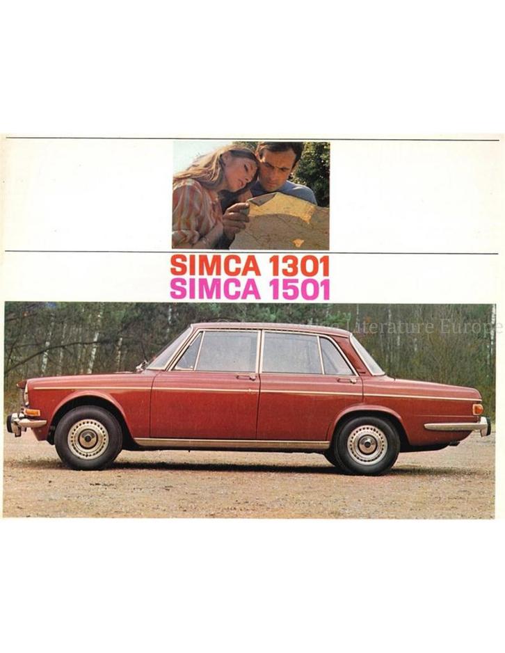 1967 SIMCA 1301 | 1501 BROCHURE NEDERLANDS, Livres, Autos | Brochures & Magazines