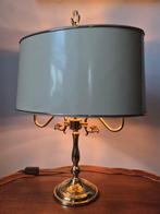 Bouillotte-Tischlampe – Messing mit Metallschirm - Lampe -
