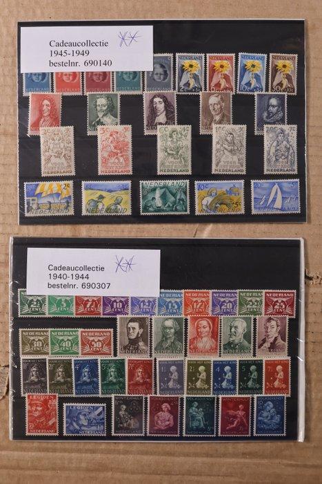 Nederland 1869/2001 - Uitzoeklot in 2 voordrukalbums +, Postzegels en Munten, Postzegels | Nederland
