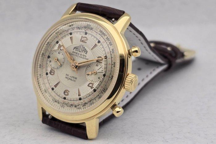 Chronographe Suisse - Philippe - Cal. Landeron 149 - Zonder, Handtassen en Accessoires, Horloges | Heren