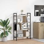 vidaXL Boekenplank Sonoma Eik 75 x 30 x 123,5 cm Bewerkt, Huis en Inrichting, Verzenden, Nieuw