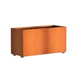 Cortenstaal plantenbak 120x50x60cm - Met wielen, Tuin en Terras, 100 cm of meer, Nieuw, Metaal, 60 cm of meer