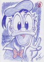 Millet - 1 Colour pencil drawing - Donald Duck - contento -