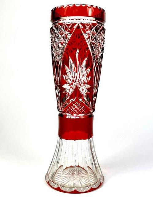 Val Saint Lambert Hubert Fouarge - Vase -  Vaas Aurore 30cm, Antiquités & Art, Antiquités | Verre & Cristal