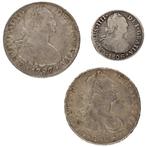 Spaanse Kolonies. Carlos IV. 2 Real, 8 Real 1797/1808 (3, Postzegels en Munten