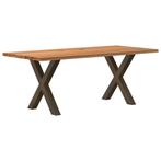 vidaXL Eettafel rechthoekig 200x90x74 cm massief eikenhout, Huis en Inrichting, Tafels | Eettafels, Verzenden, Nieuw