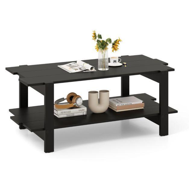 Tweedekans | Coast Salontafel 2 Lagen met Opbergplank - 115, Huis en Inrichting, Tafels | Salontafels, Ophalen of Verzenden