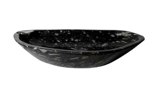 Sanifun Waskom Wava orthoceras marmer zwart, Huis en Inrichting, Badkamer | Badtextiel en Accessoires, Overige typen