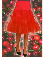 Onderrok tutu tulle luxe rockabilly rood, Nieuw, Ophalen of Verzenden