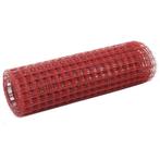 vidaXL Kippengaas 10x0,5 m staal met PVC coating rood, Tuin en Terras, Verzenden, Nieuw