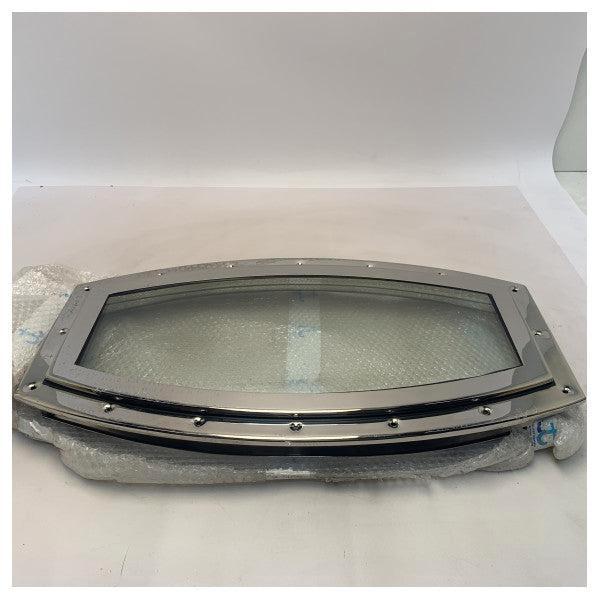 Bieden: Tempesta Elliptical stainless steel fixed porthole, Watersport en Boten, Bootonderdelen, Ophalen of Verzenden