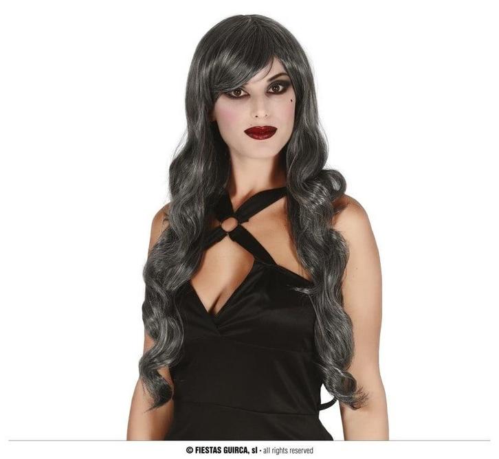 Halloween Pruik Lang Haar Slag Grijs, Hobby en Vrije tijd, Feestartikelen, Nieuw, Verzenden