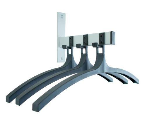 Wandgarderobe met 3 nylon haken en hangers, Huis en Inrichting, Woonaccessoires | Kapstokken, Nieuw, Overige materialen