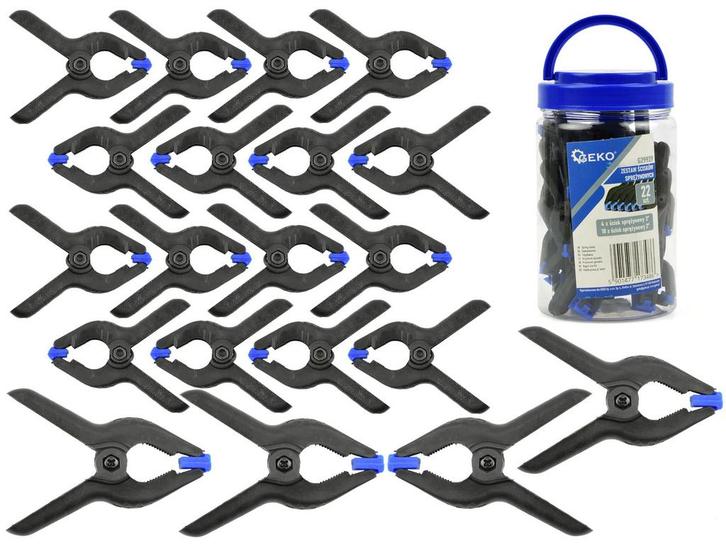 GEKO Klemmen 50mm & 75mm (22st), Doe-het-zelf en Bouw, Gereedschap | Handgereedschap, Nieuw, Ophalen of Verzenden