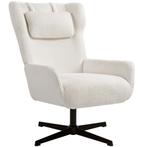 Accentstoel, Gestoffeerde Stoel Met Fleece Hoes, Draaivoet,, Verzenden, Nieuw