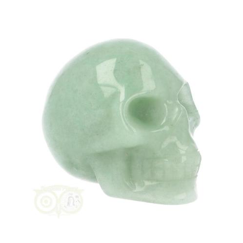 Groene Aventurijn schedel Nr 16 - 101 gram, Handtassen en Accessoires, Edelstenen, Nieuw, Verzenden