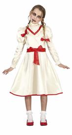 Annabelle Halloween Kostuum Meisje Wit, Verzenden, Nieuw