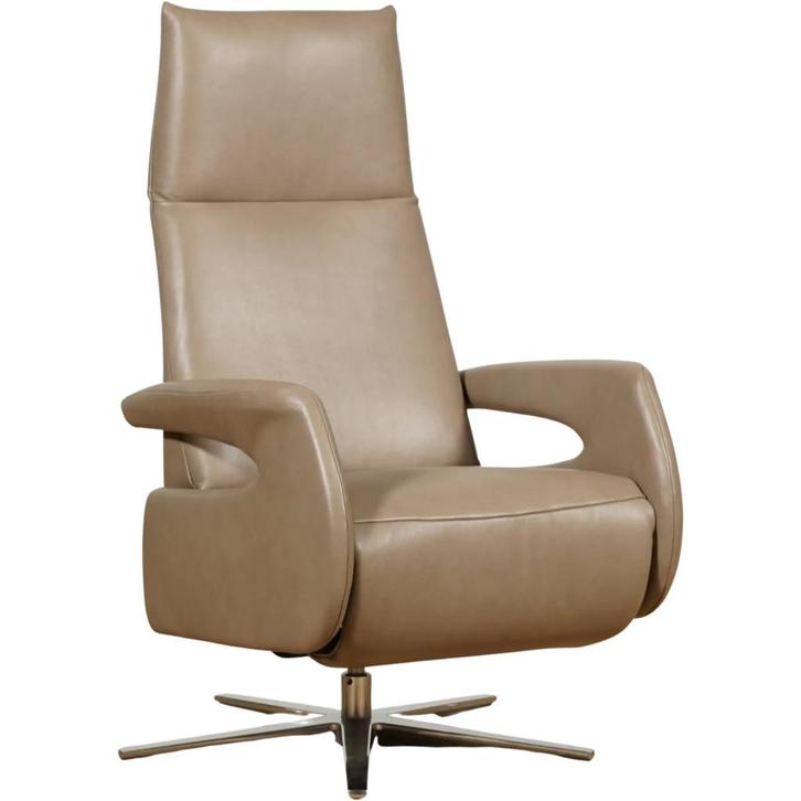 Leren relaxfauteuil Note - Granada Taupe (taupe/bruin) -, Huis en Inrichting, Fauteuils, 50 tot 75 cm, 75 tot 100 cm, Nieuw, Leer