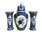 Royal Sphinx Boch - Vaas - 3 Delig Delfts Blauw, Antiek en Kunst
