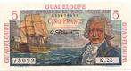 Guadeloupe – Pick 31 – 5 Francs – Undatiert (1947-49), Verzenden