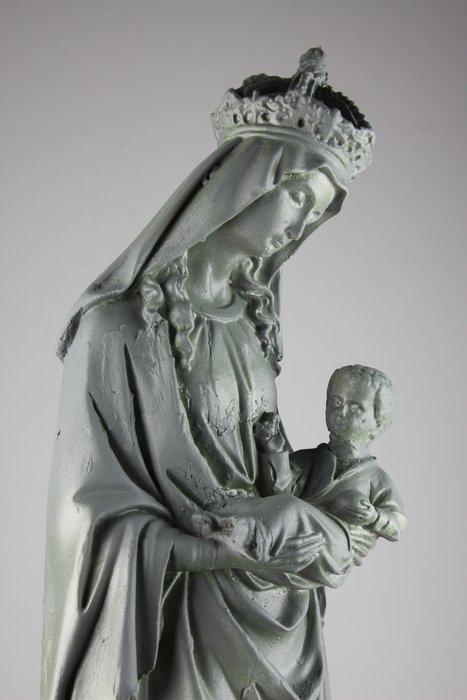 Beeld, Maria met Kind - 63 cm - Gips, Antiek en Kunst, Antiek | Boeken en Manuscripten