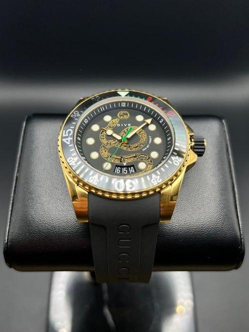 Gucci - Dive - Zonder Minimumprijs - YA136219 - Heren -, Handtassen en Accessoires, Horloges | Heren