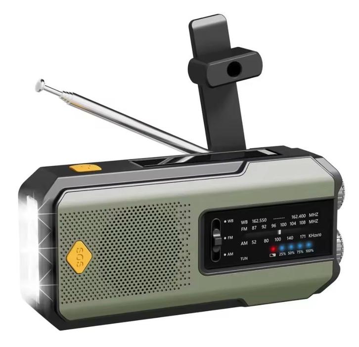 Noodradio met powerbank en zonnepaneel - survival, Verzamelen, Militaria | Algemeen, Overige soorten, Overige typen, Verzenden