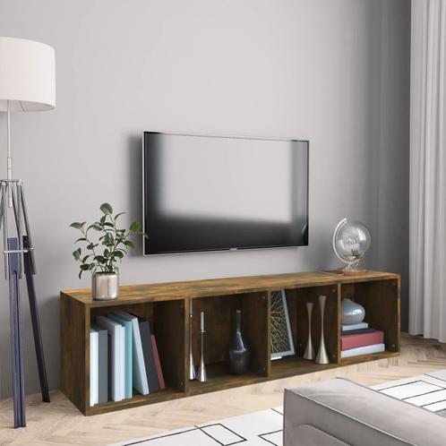vidaXL Boekenkast / tv-meubel 143x30x36 cm bewerkt hout, Huis en Inrichting, Kasten | Wandmeubels, Nieuw, Verzenden