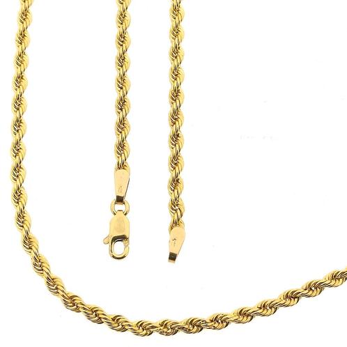 lange gouden gedraaide schakel ketting | 80 cm (sautoir), Bijoux, Sacs & Beauté, Colliers, Enlèvement ou Envoi