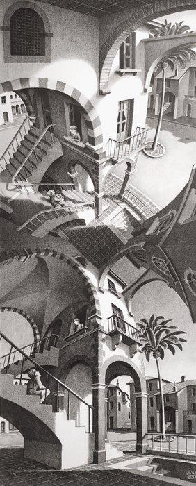 M.C. Escher (1898-1972), after - High and Low, Antiek en Kunst, Antiek | Overige Antiek