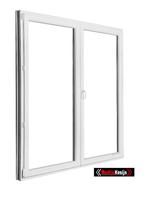 PVC Dubbel Terrasramen, Balkonraam B160xB215, B180x215, Doe-het-zelf en Bouw, Glas en Ramen, Gevelraam of Ruit, Nieuw, Dubbelglas