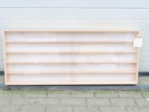 Heins - Vitrine - 119,5cm x 49cm x 9cm met 4 planken met in, Hobby en Vrije tijd, Modeltreinen | H0