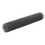 vidaXL Kippengaas 25x1 m staal met PVC coating grijs, Tuin en Terras, Verzenden, Nieuw