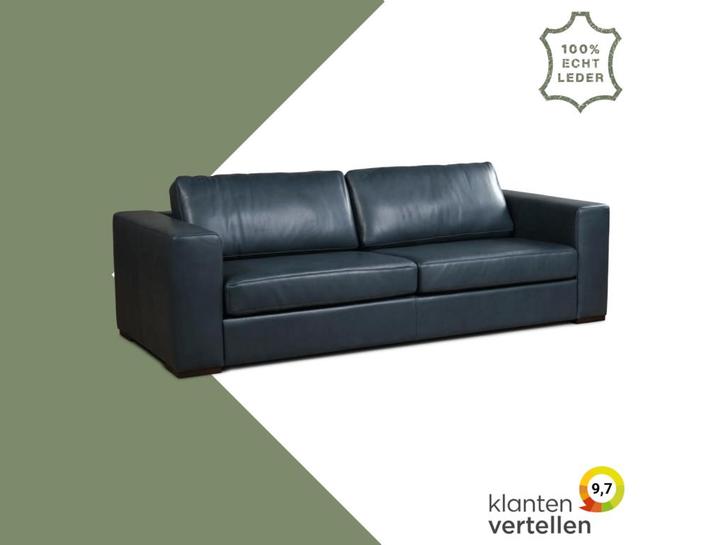 Leren bank Flow - 3,5 zits, Antiek en Kunst, Antiek | Meubels | Stoelen en Sofa's, Ophalen of Verzenden
