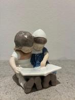 Bing & Grondahl - Beeldje, Boy with puppy - Girl with kitty