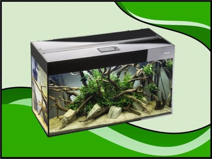 Aquael Glossy 120 zwart aquarium (Glossy aquarium serie), Dieren en Toebehoren, Vissen | Aquaria en Toebehoren, Nieuw, Verzenden