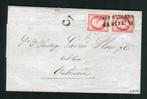 Frankrijk 1861 - Zeldzame letter en viervoudige port de, Timbres & Monnaies, Timbres | Europe | France